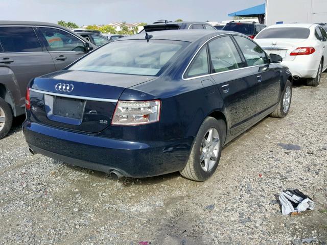 WAUAH74F67N084453 - 2007 AUDI A6 3.2 BLUE photo 4