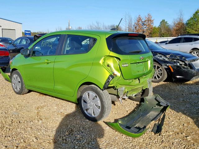 KL8CB6SA8GC577697 - 2016 CHEVROLET SPARK LS GREEN photo 3