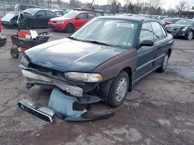 4S3BD4359T7206523 - 1996 SUBARU LEGACY L BLUE photo 2