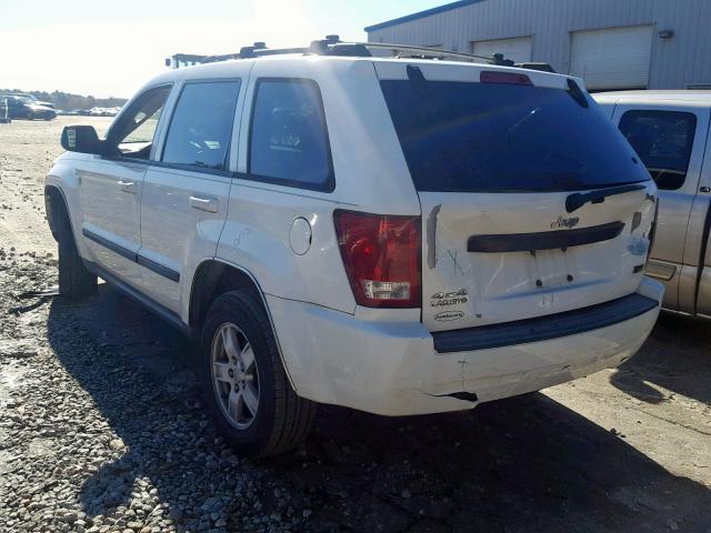 1J8HR48P17C684138 - 2007 JEEP GRAND CHER WHITE photo 3