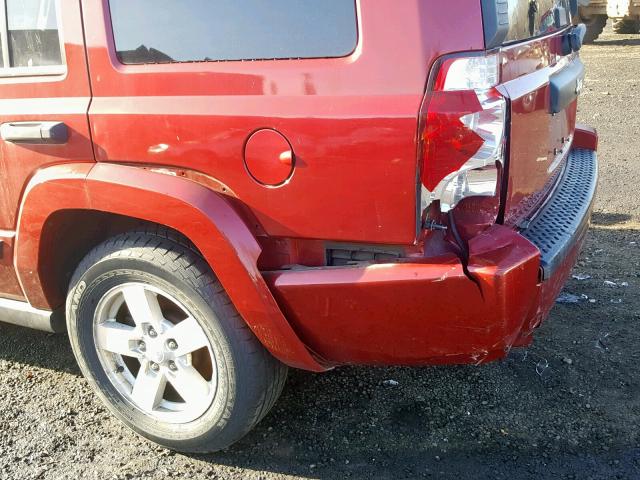 1J8HG48K76C199415 - 2006 JEEP COMMANDER Qırmızı foto 9