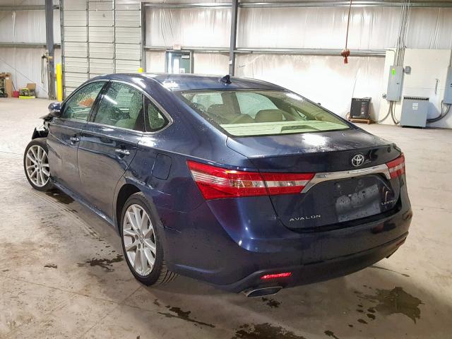 4T1BK1EB5FU188692 - 2015 TOYOTA AVALON XLE BLUE photo 3