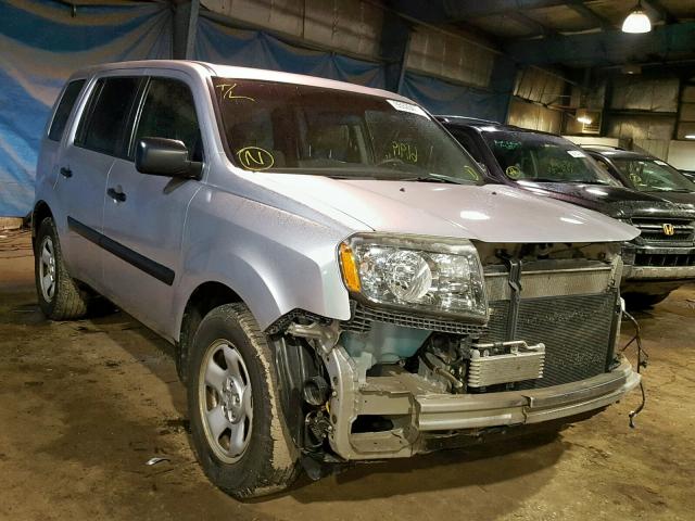 5FNYF4H20AB008181 - 2010 HONDA PILOT LX SILVER photo 1