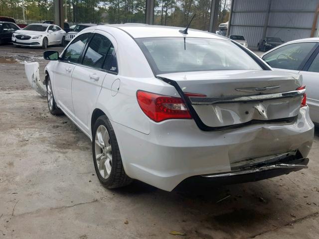 1C3CCBAB8DN674006 - 2013 CHRYSLER 200 LX WHITE photo 3