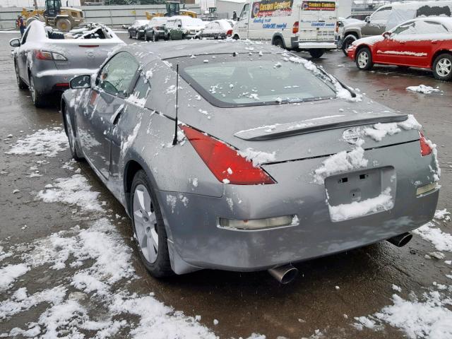 JN1AZ34D05M606555 - 2005 NISSAN 350Z COUPE SILVER photo 3