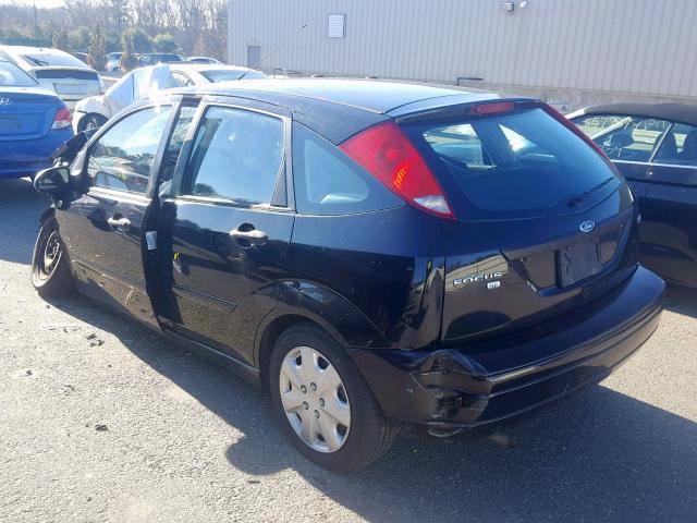 1FAFP37N66W160923 - 2006 FORD FOCUS ZX5 BLACK photo 3