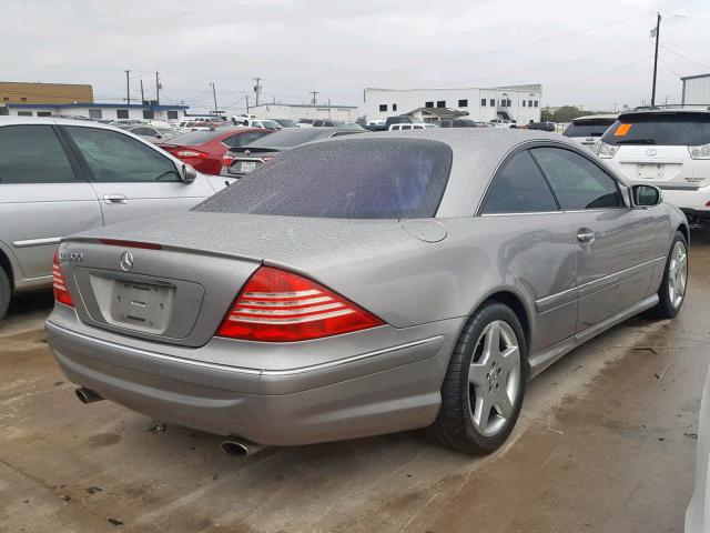 WDBPJ75J04A040003 - 2004 MERCEDES-BENZ CL 500 SILVER photo 4