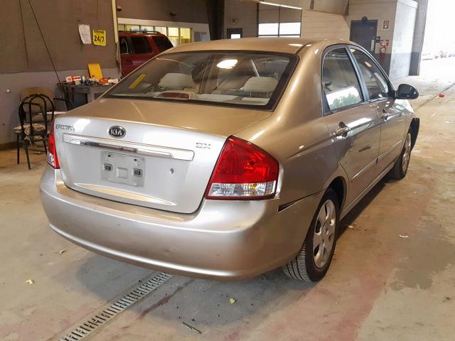 KNAFE121385503668 - 2008 KIA SPECTRA EX GOLD photo 4