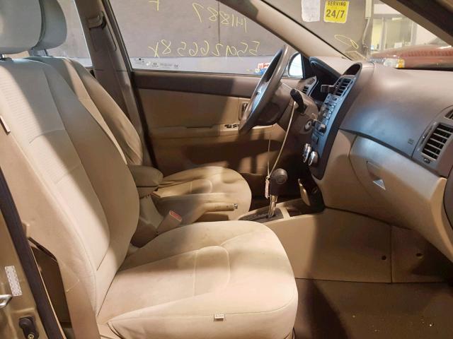 KNAFE121385503668 - 2008 KIA SPECTRA EX GOLD photo 5