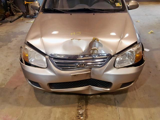 KNAFE121385503668 - 2008 KIA SPECTRA EX GOLD photo 7