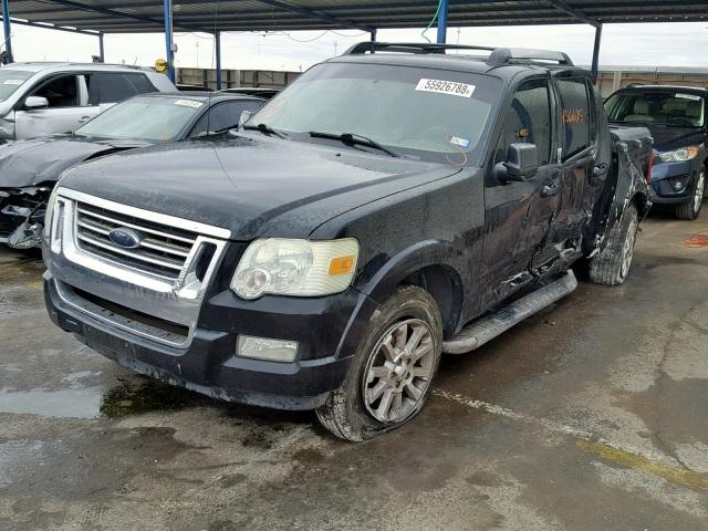 1FMEU33K67UA27548 - 2007 FORD EXPLORER S BLACK photo 2