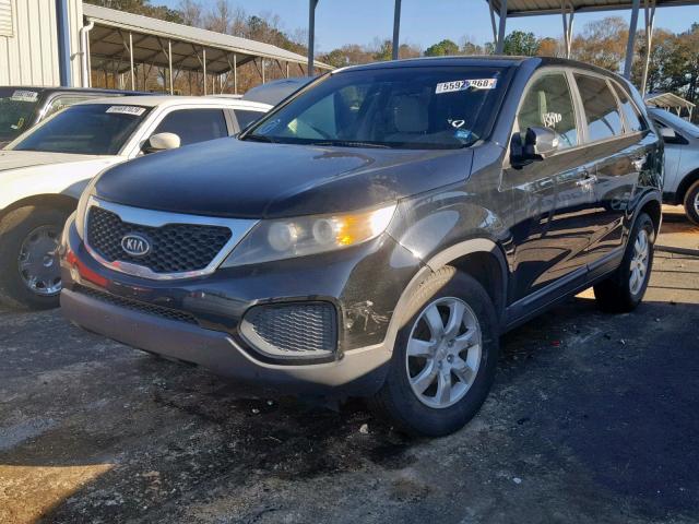 5XYKT3A13BG092372 - 2011 KIA SORENTO BA BLACK photo 2