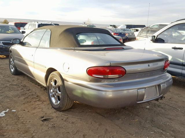 3C3EL55H6WT333571 - 1998 CHRYSLER SEBRING JX SILVER photo 3