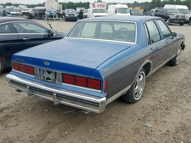 1G1AN69H5EX105402 - 1984 CHEVROLET CAPRICE CL TWO TONE photo 4