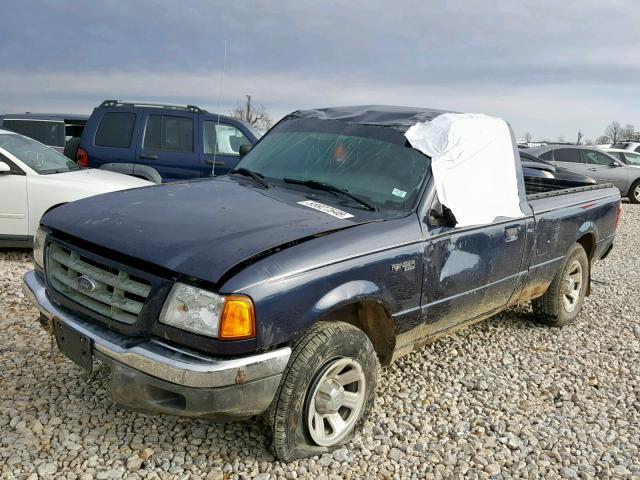 1FTYR10U23PB39835 - 2003 FORD RANGER BLACK photo 2