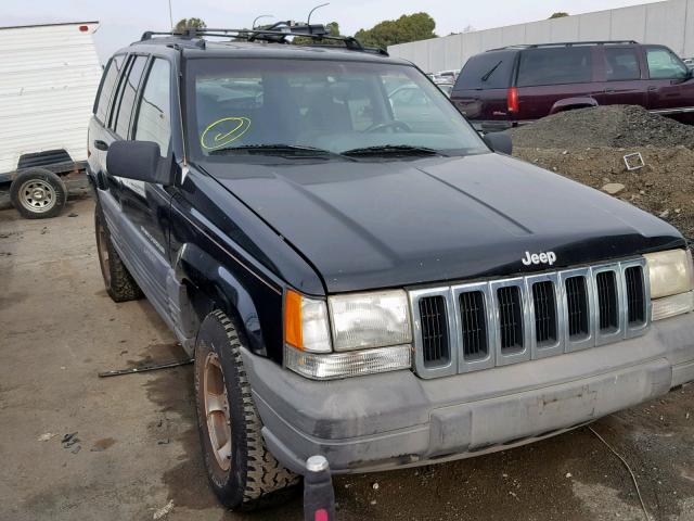 1J4EZ58SXTC136583 - 1996 JEEP GRAND CHER BLACK photo 1