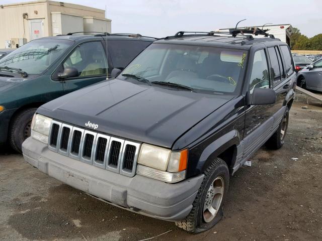 1J4EZ58SXTC136583 - 1996 JEEP GRAND CHER BLACK photo 2