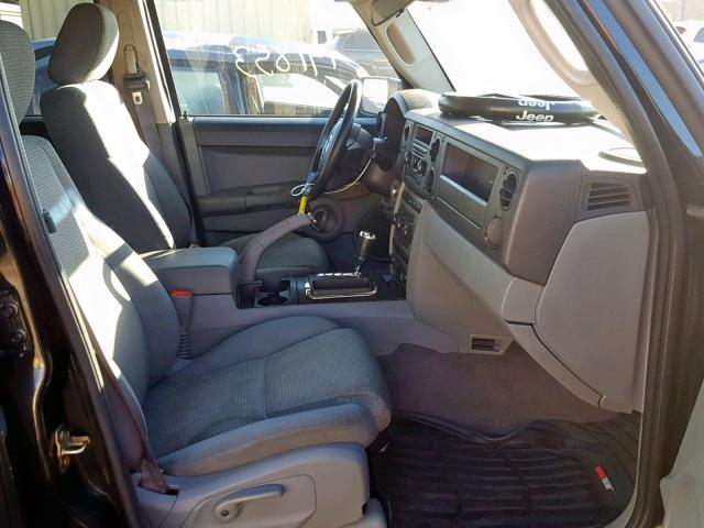 1J8HH48K57C599696 - 2007 JEEP COMMANDER BLACK photo 5