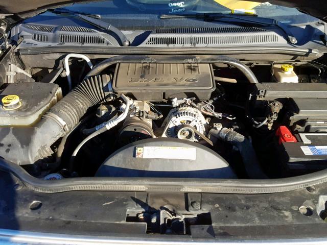 1J8HH48K57C599696 - 2007 JEEP COMMANDER BLACK photo 7