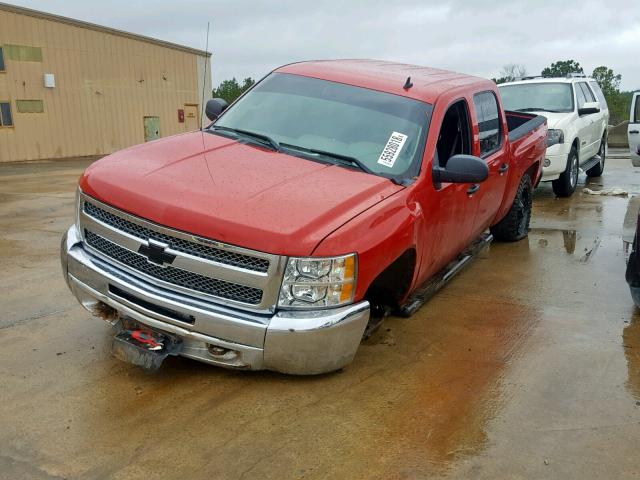 3GCPKREA2CG193184 - 2012 CHEVROLET SILVERADO RED photo 2