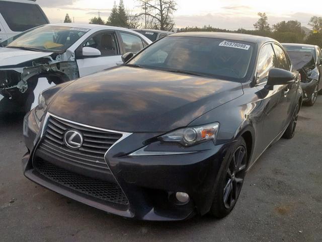 JTHBF1D29E5020863 - 2014 LEXUS IS 250 BLACK photo 2