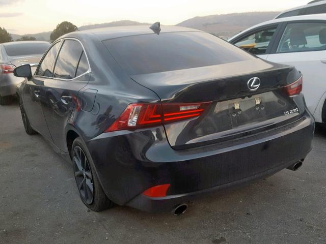 JTHBF1D29E5020863 - 2014 LEXUS IS 250 BLACK photo 3