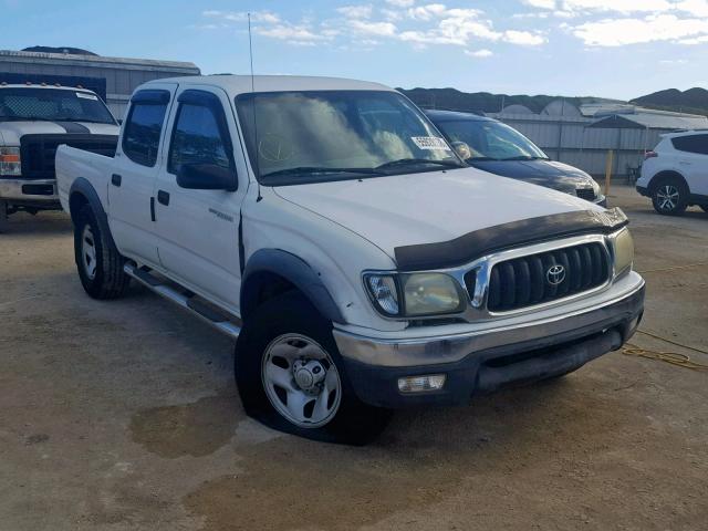 5TEGM92N44Z401783 - 2004 TOYOTA TACOMA DOU WHITE photo 1