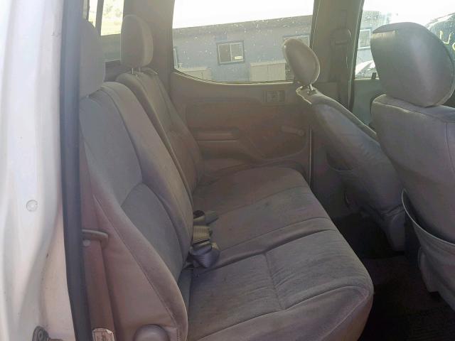 5TEGM92N44Z401783 - 2004 TOYOTA TACOMA DOU WHITE photo 6