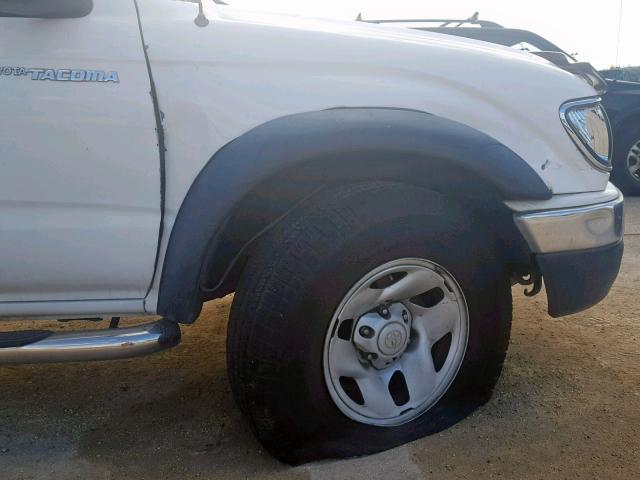 5TEGM92N44Z401783 - 2004 TOYOTA TACOMA DOU WHITE photo 9