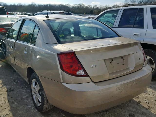 1G8AZ55F17Z161171 - 2007 SATURN ION LEVEL GOLD photo 3