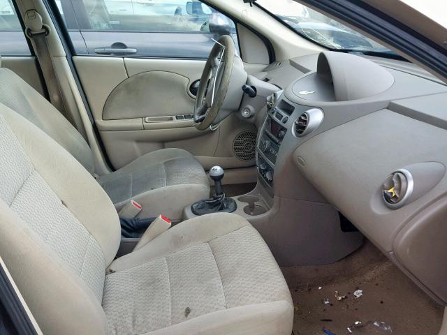 1G8AZ55F17Z161171 - 2007 SATURN ION LEVEL GOLD photo 5