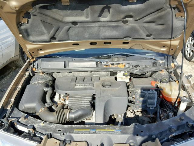 1G8AZ55F17Z161171 - 2007 SATURN ION LEVEL GOLD photo 7