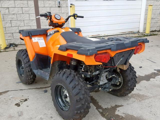 4XASEA577GA584690 - 2016 POLARIS SPORTSMAN ORANGE photo 3