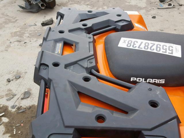 4XASEA577GA584690 - 2016 POLARIS SPORTSMAN ORANGE photo 6