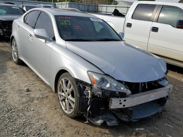 JTHBK262872048981 - 2007 LEXUS IS 250 SILVER photo 1