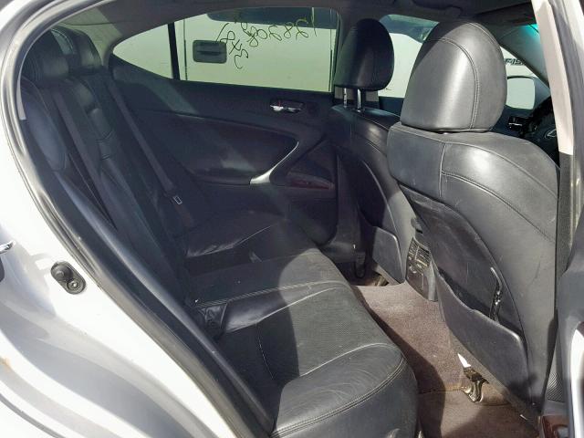 JTHBK262872048981 - 2007 LEXUS IS 250 SILVER photo 6