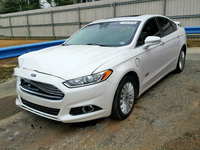 3FA6P0SU8ER181920 - 2014 FORD FUSION TIT WHITE photo 2