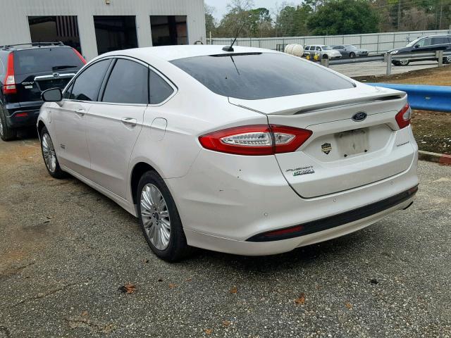 3FA6P0SU8ER181920 - 2014 FORD FUSION TIT WHITE photo 3