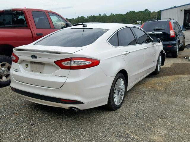 3FA6P0SU8ER181920 - 2014 FORD FUSION TIT WHITE photo 4