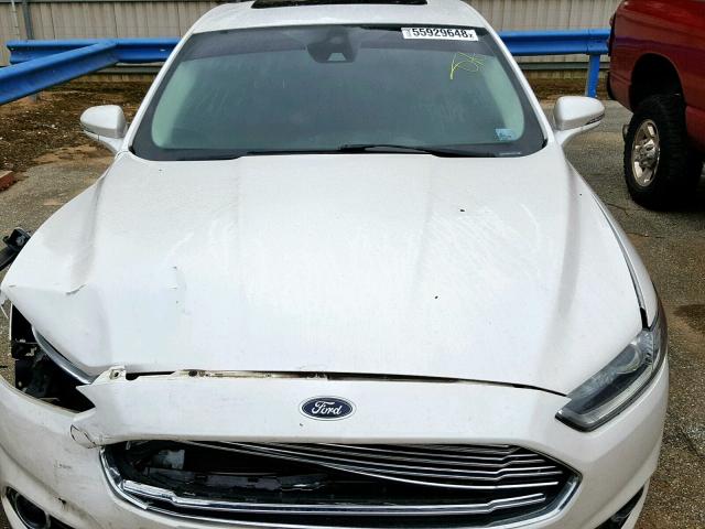 3FA6P0SU8ER181920 - 2014 FORD FUSION TIT WHITE photo 7