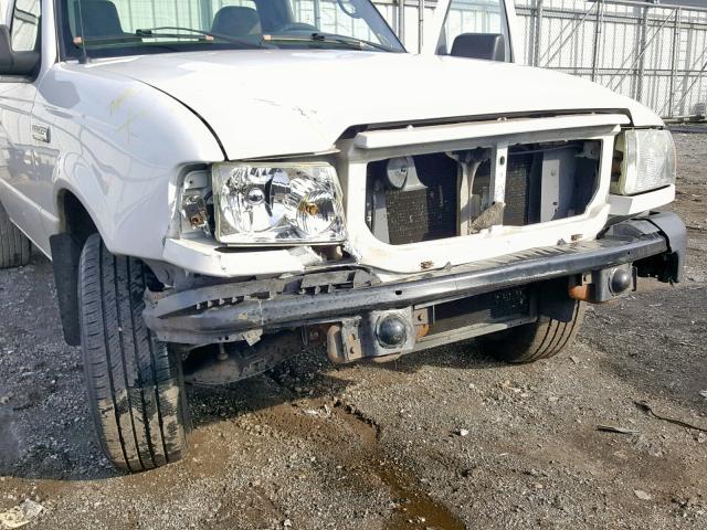 1FTYR10D58PA88841 - 2008 FORD RANGER WHITE photo 9