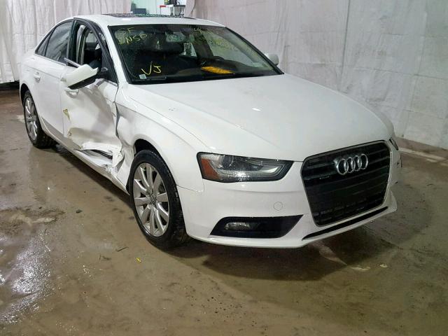 WAUBFAFL1DA171500 - 2013 AUDI A4 PREMIUM WHITE photo 1