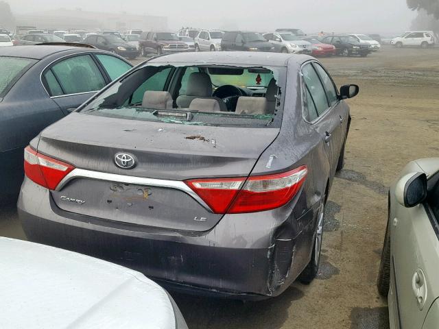 4T1BF1FK9FU946245 - 2015 TOYOTA CAMRY LE GRAY photo 4