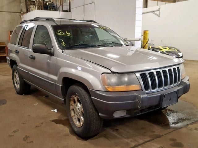 1J4GW48S31C577383 - 2001 JEEP GRAND CHER GRAY photo 1