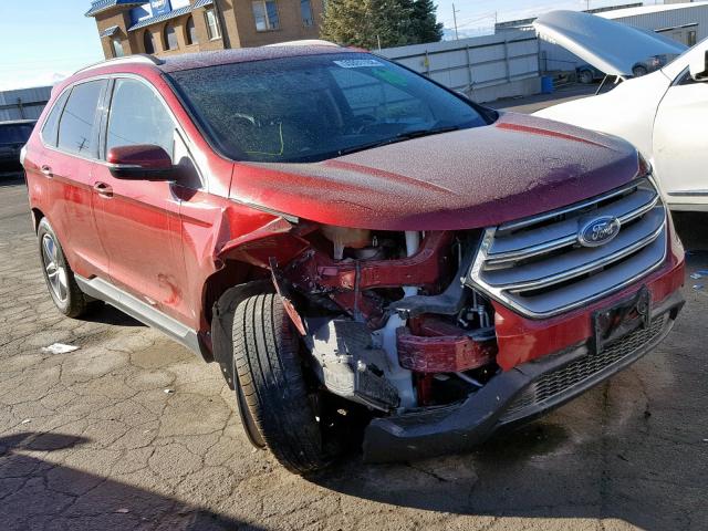 2FMPK4J83GBB67820 - 2016 FORD EDGE SEL RED photo 1