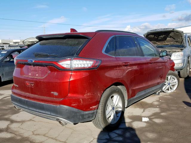 2FMPK4J83GBB67820 - 2016 FORD EDGE SEL RED photo 4