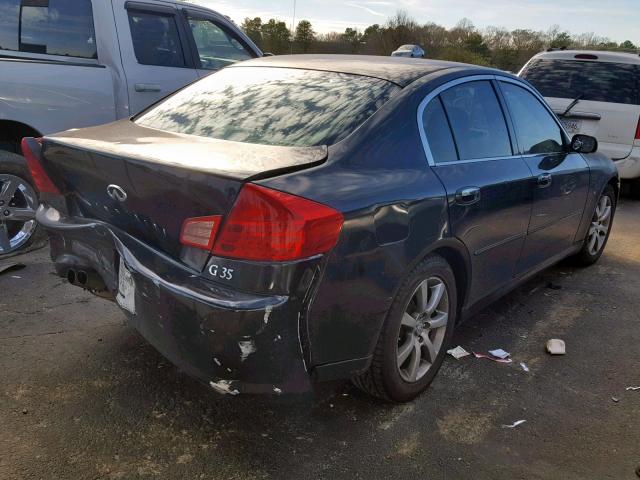 JNKCV51E75M221437 - 2005 INFINITI G35 BLACK photo 4