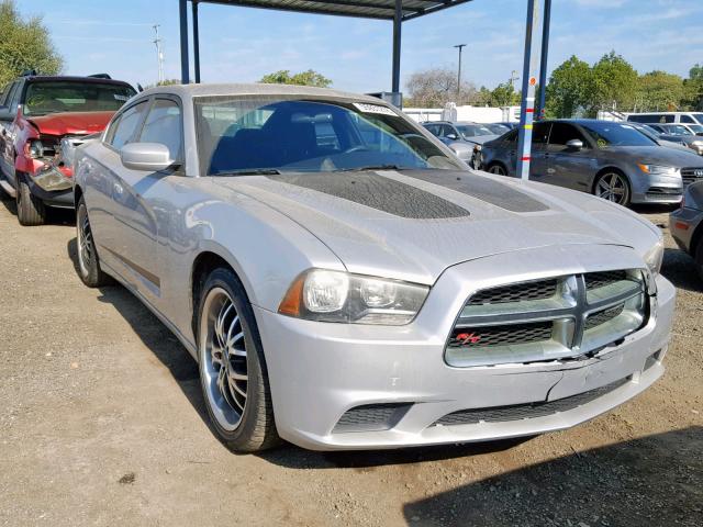 2C3CDXBG6CH184613 - 2012 DODGE CHARGER SE SILVER photo 1
