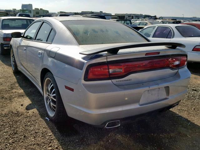 2C3CDXBG6CH184613 - 2012 DODGE CHARGER SE SILVER photo 3