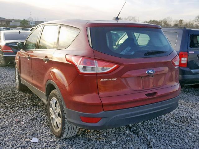 1FMCU0F73EUD77181 - 2014 FORD ESCAPE S RED photo 3